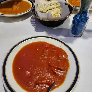 Chicken Tikka Masala(front) and Butter Chicken(back) || IG: @misspiggyeats