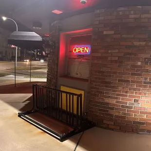 Outside of the restaurant