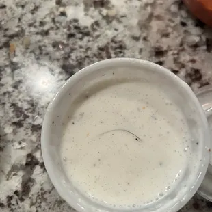 Hair in biryani sauce.