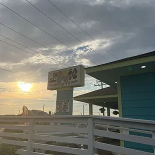 Outside