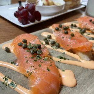 Smoked Salmon Bruschetta