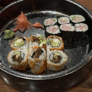 Soft Shell Crab Roll and tuna Yellowtail &amp; Scallion Roll