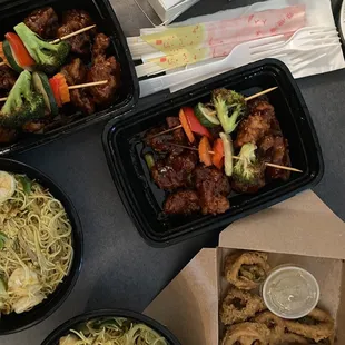 Singapore Stir-Fried Noodles General Tao Chicken Firefly Calamari