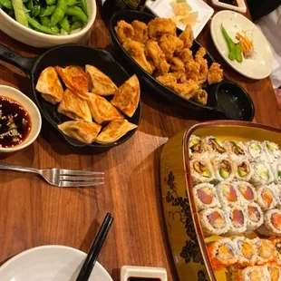 sushi, sushi and sashimi, food, sashimi