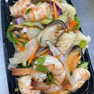 shrimp and vegetables