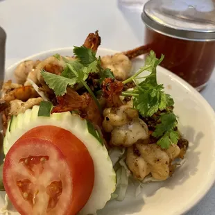 Crispy Fried Pepper &amp; Garlic Specialty w/Shrimp