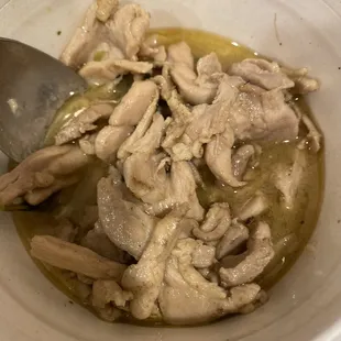 Supposed to be pad krapow chicken.