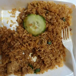 FRIED RICE/MISSING EGG/TOUGH PORK/DRY RICE