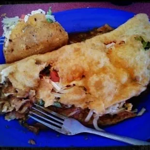 Stuffed sopapilla and chicken taco mmmmmm