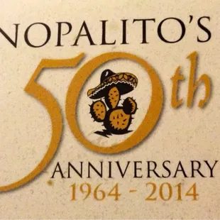 the 50th anniversary of nopalito's 50th
