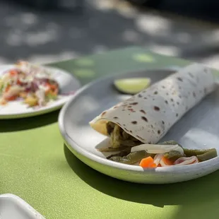 Pork &quot;taco&quot; (Taco Arabe) - super flavorful meat, pillowy tortilla (bomb)