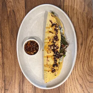 Quesadilla de espárragos without dairy