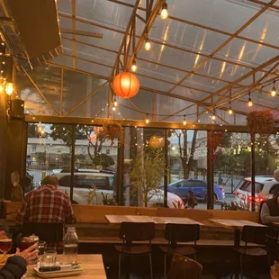 Heated outdoor area