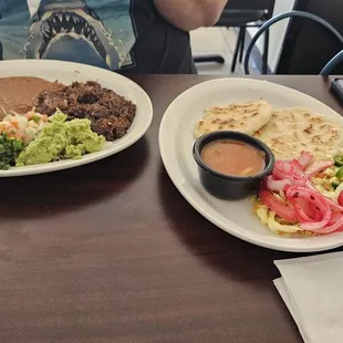 Barbacoa plate and pulidas. A lot of food!
