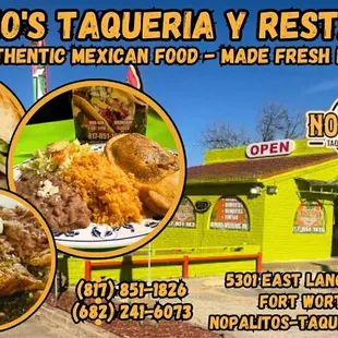 Nopalitos taqueria restaurant now open