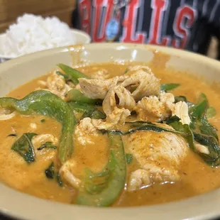 28. Panang curry with chicken. Delicious.