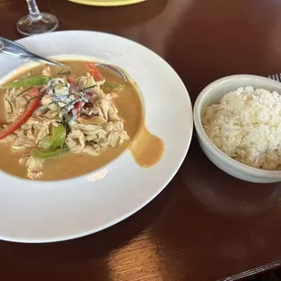 Panang curry with chicken ($16.29)