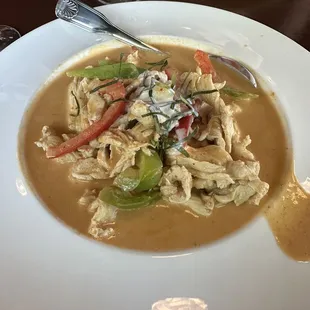 Panang curry with chicken ($16.29)