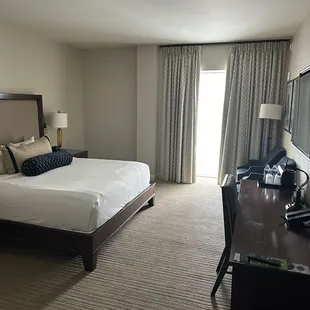 Closer look at spacious room