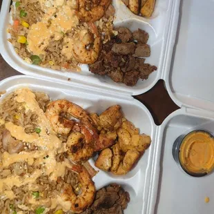 The food was excellent, we couldn't wait to get home and dig in!