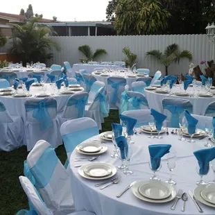 Tables Chairs with Covers