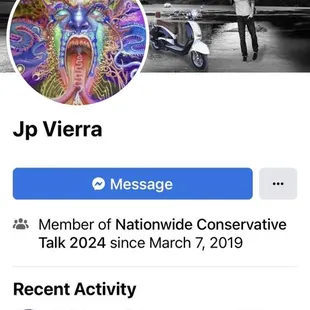 His page