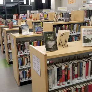 Lots of books, as one might expect.