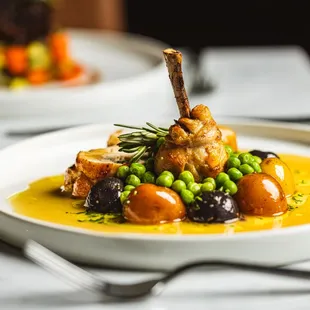 a plate of food on a table