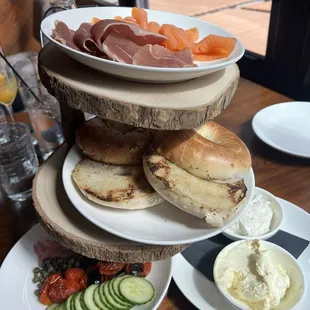 Lox and Bagel Tower