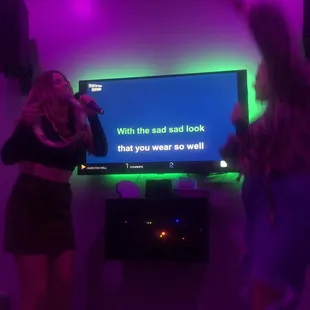 Also more of the private karaoke space
