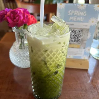 Iced Green Tea Latte