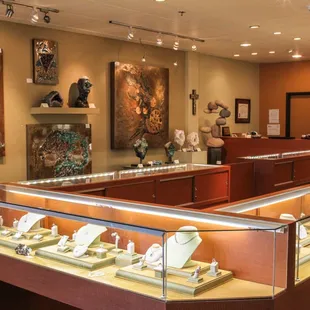 As well as carrying an array of one of a kind jewelry we offer one of kind pieces of art and home decor.