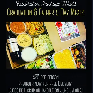 a table full of food