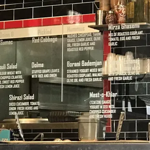 Toppings, salads and stuff.