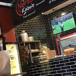 a view of the kitchen