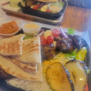 Chicken and Lamb kobob