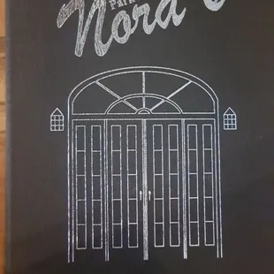 the front of the restaurant