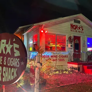 the front of the restaurant