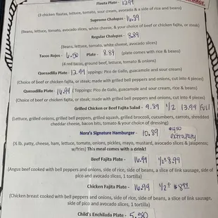 Lunch/Dinner served all day