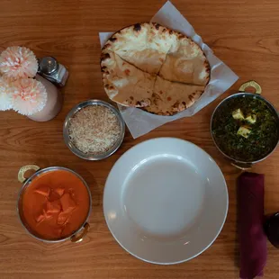 a variety of food items