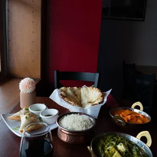 a table of food