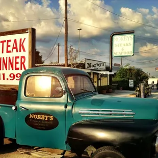 an old pickup truck