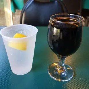 Huge house wine &quot;Pour&quot; @ $6.99.