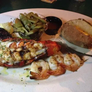 Great lobster and filet!