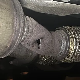 This was the initial issue caused by driving over a metal object causing a puncture.