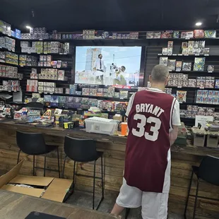This guy had the coolest Jersey and shoes in the shop!