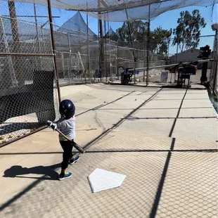 Batting Cage practice