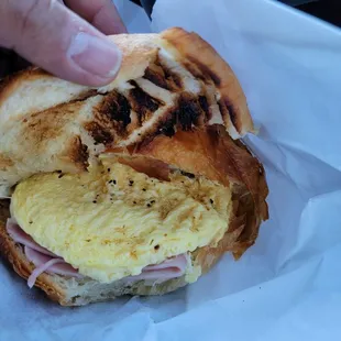 Ham, cheese and egg