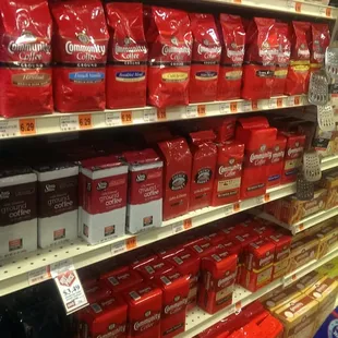  variety of coffees