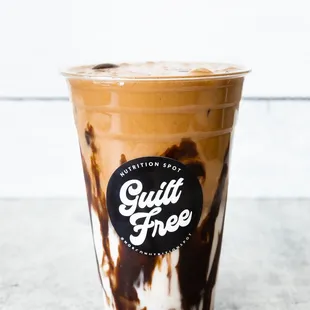 Mocha hazelnut protein coffee